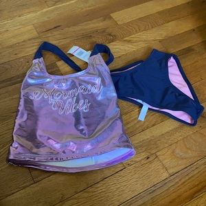 Girls mermaid themed tankini